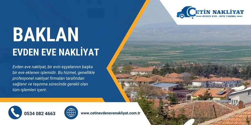 Baklan Evden Eve Nakliyat