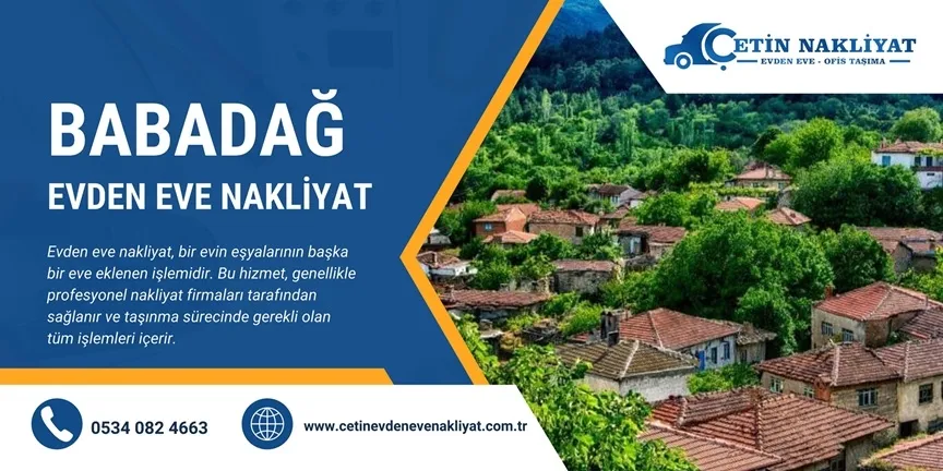 Babadağ Evden Eve Nakliyat
